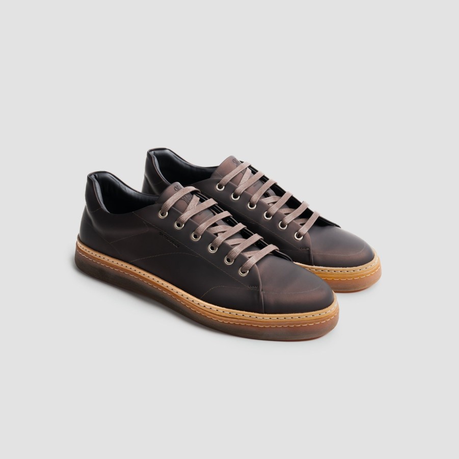 Di Bianco | Imola Laser Mogano Men'S Dress Sneaker