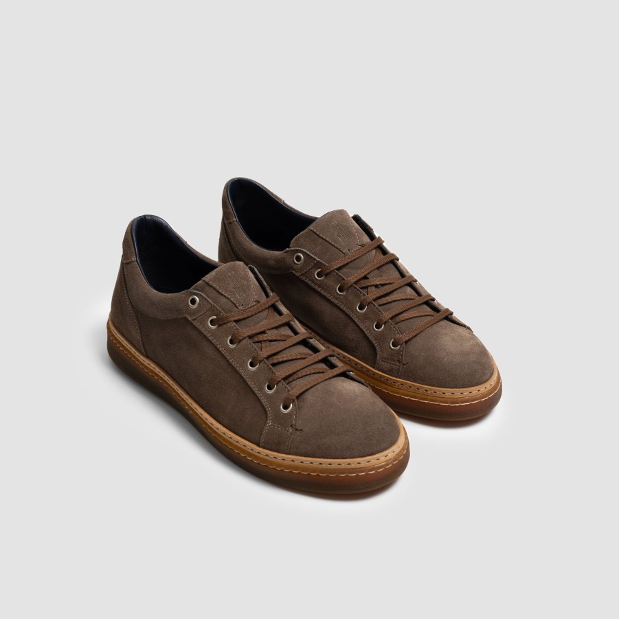 Di Bianco | Binetto Dark Bark Men'S Dress Sneaker