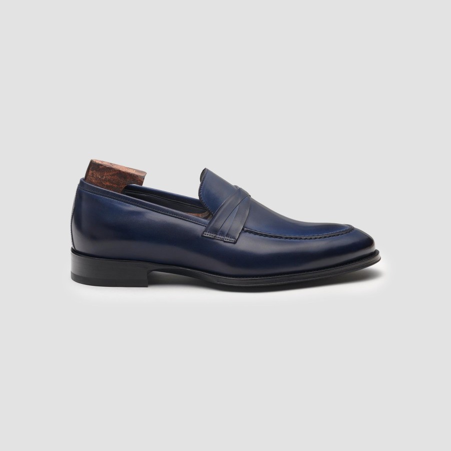 Di Bianco | Siena Navy Men'S Italian Loafer