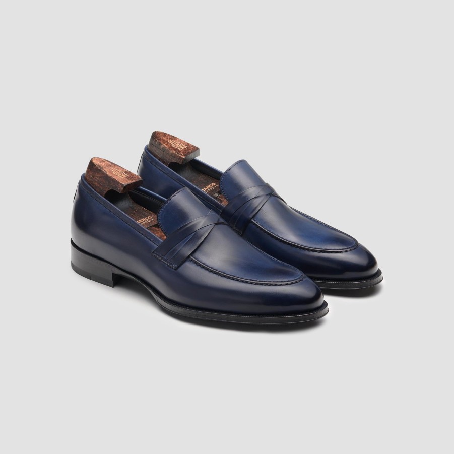 Di Bianco | Siena Navy Men'S Italian Loafer