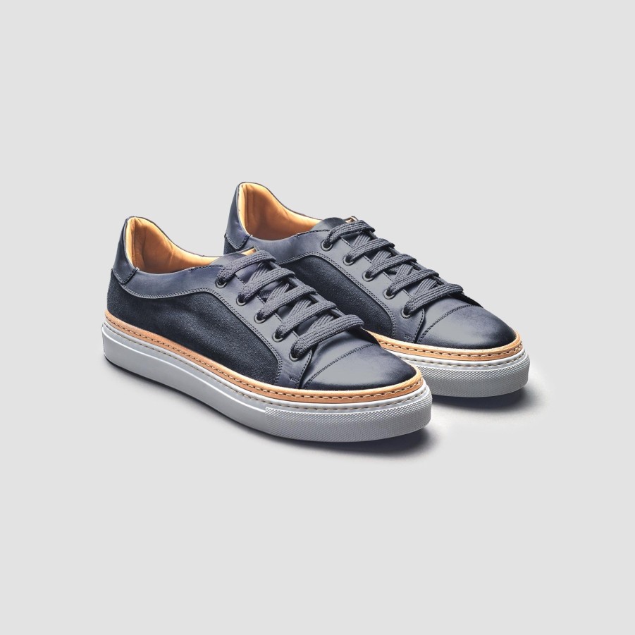 Di Bianco | Messina Gunmetal Men'S Dress Sneaker