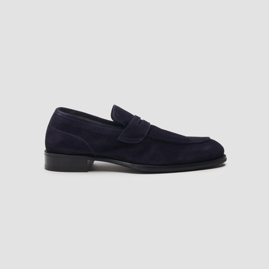 Di Bianco | Brera Navy Men'S Suede Loafer