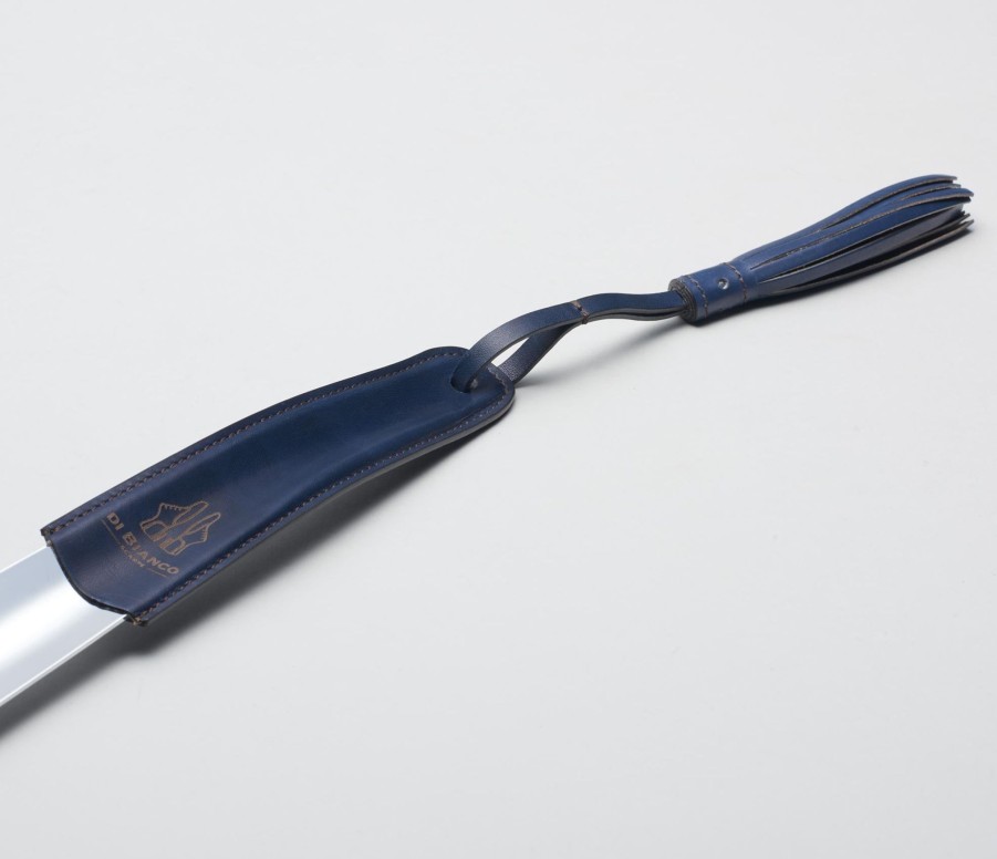 Di Bianco | Leather Wrapped Shoe Horn - Navy