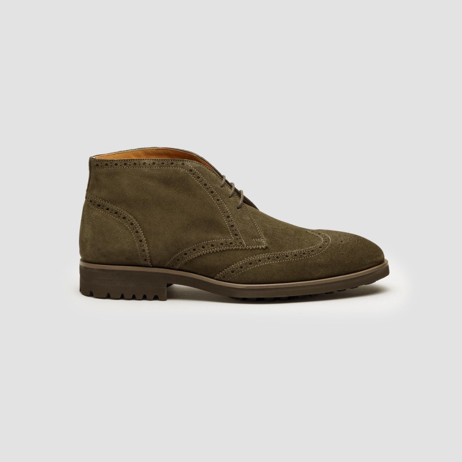 Di Bianco | Lazio Loden Suede Men'S Oxford Boot