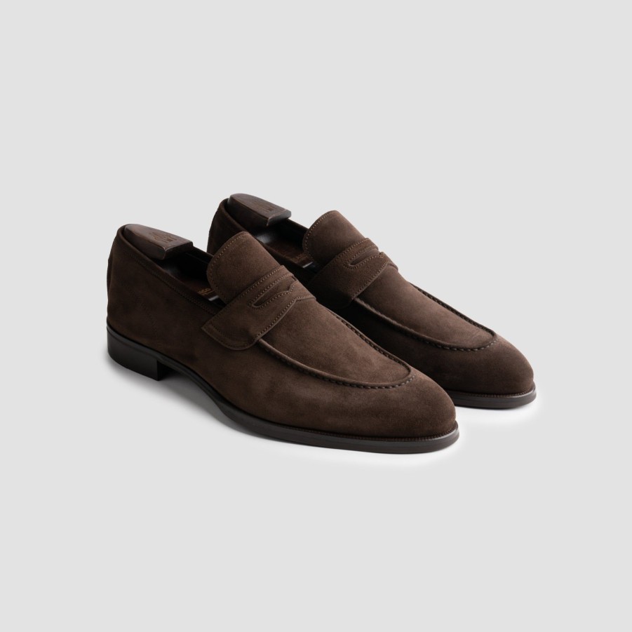 Di Bianco | Brera Mogano Men'S Suede Loafer