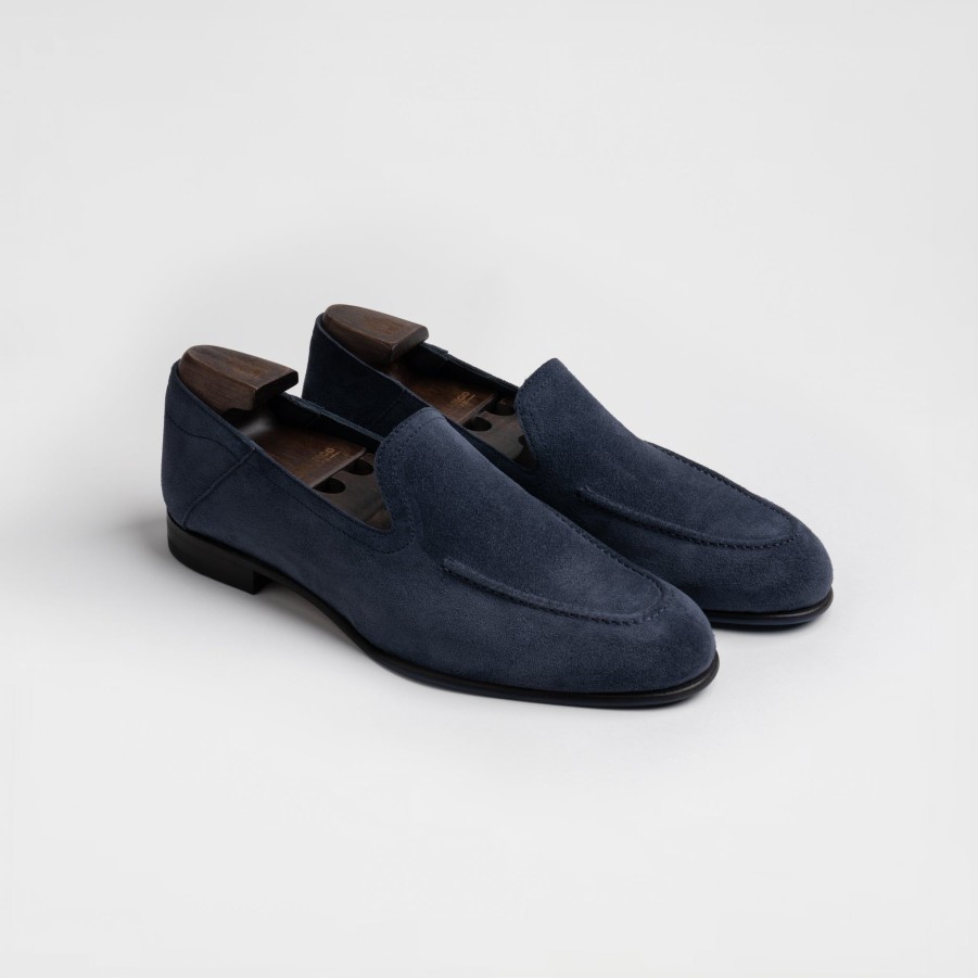 Di Bianco | Positano Denim Men'S Suede Loafer