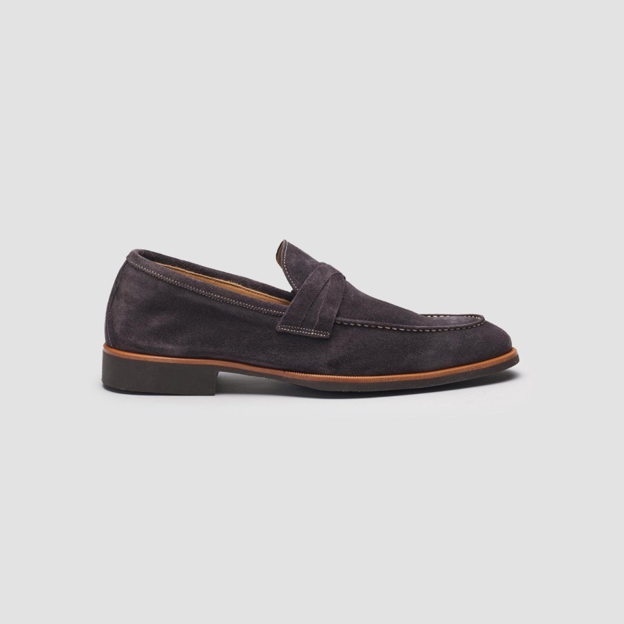 Di Bianco | Firenze Lavagna Men'S Suede Loafer