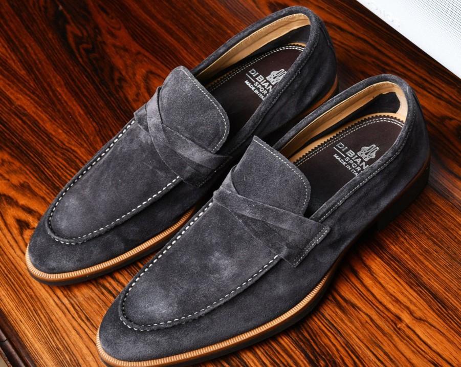 Di Bianco | Firenze Lavagna Men'S Suede Loafer