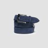 Di Bianco | Men'S Belt Suede Blue