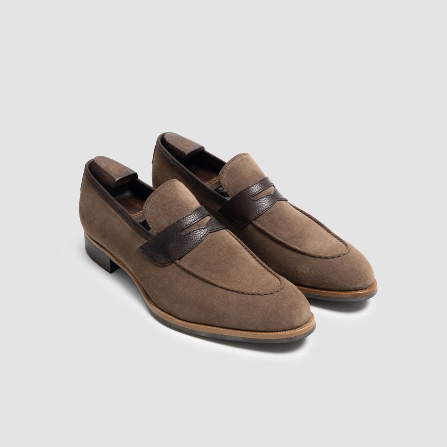 Di Bianco | Brera Suede Dark Bark Men'S Loafer