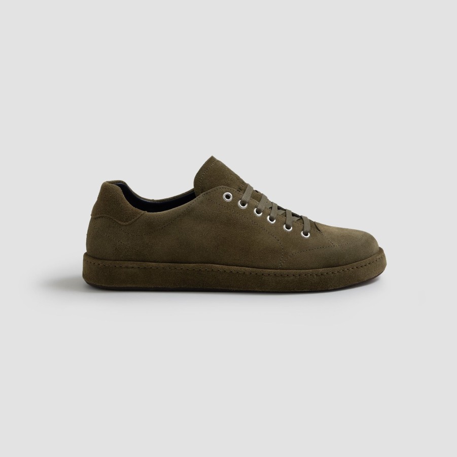 Di Bianco | Arsoli Suede Quercia Men'S Italian Sneaker