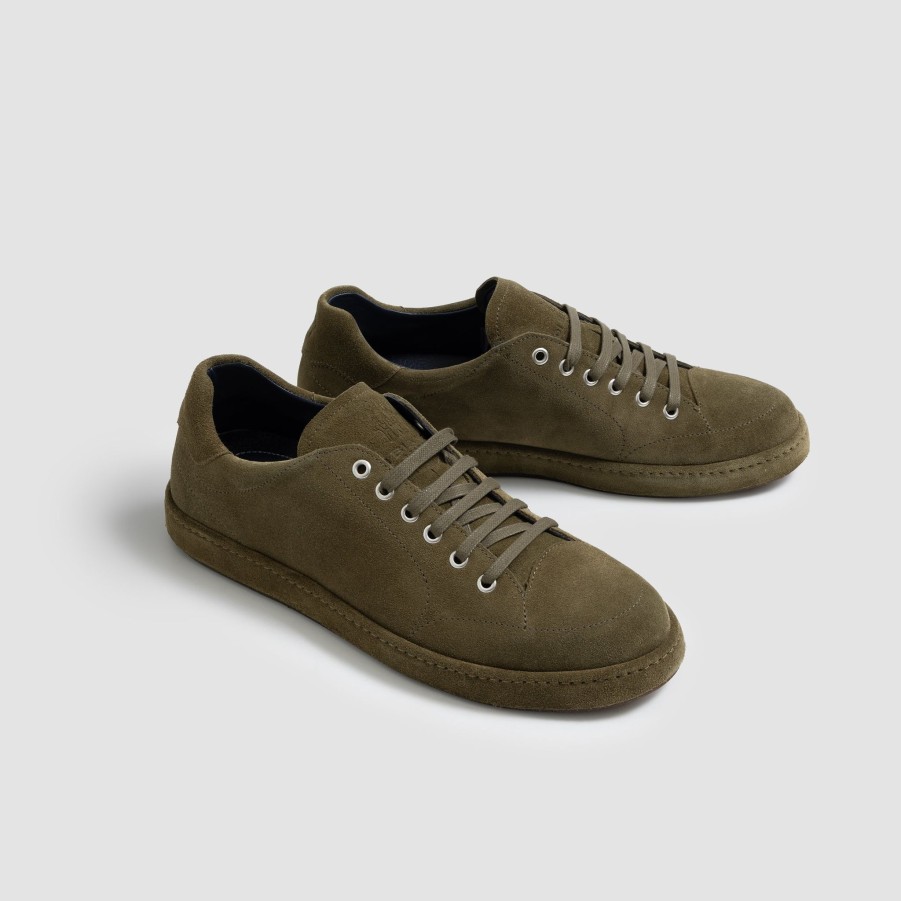 Di Bianco | Arsoli Suede Quercia Men'S Italian Sneaker