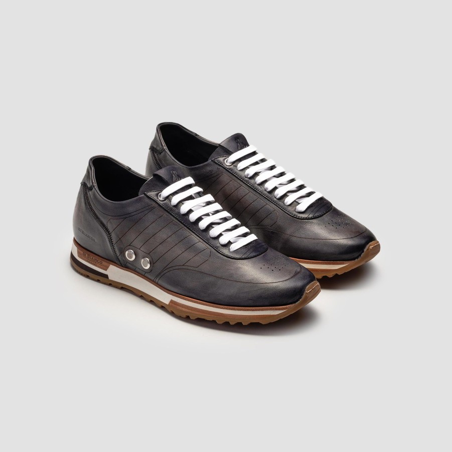 Di Bianco | Daytona Laser Fumo Men'S Dress Sneaker