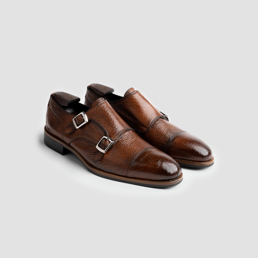 Di Bianco | Isernia Tabacco Pecari Monk Strap