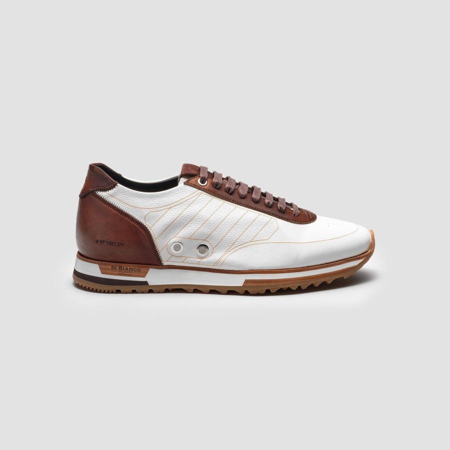 Di Bianco | Daytona Laser White Men'S Dress Sneaker