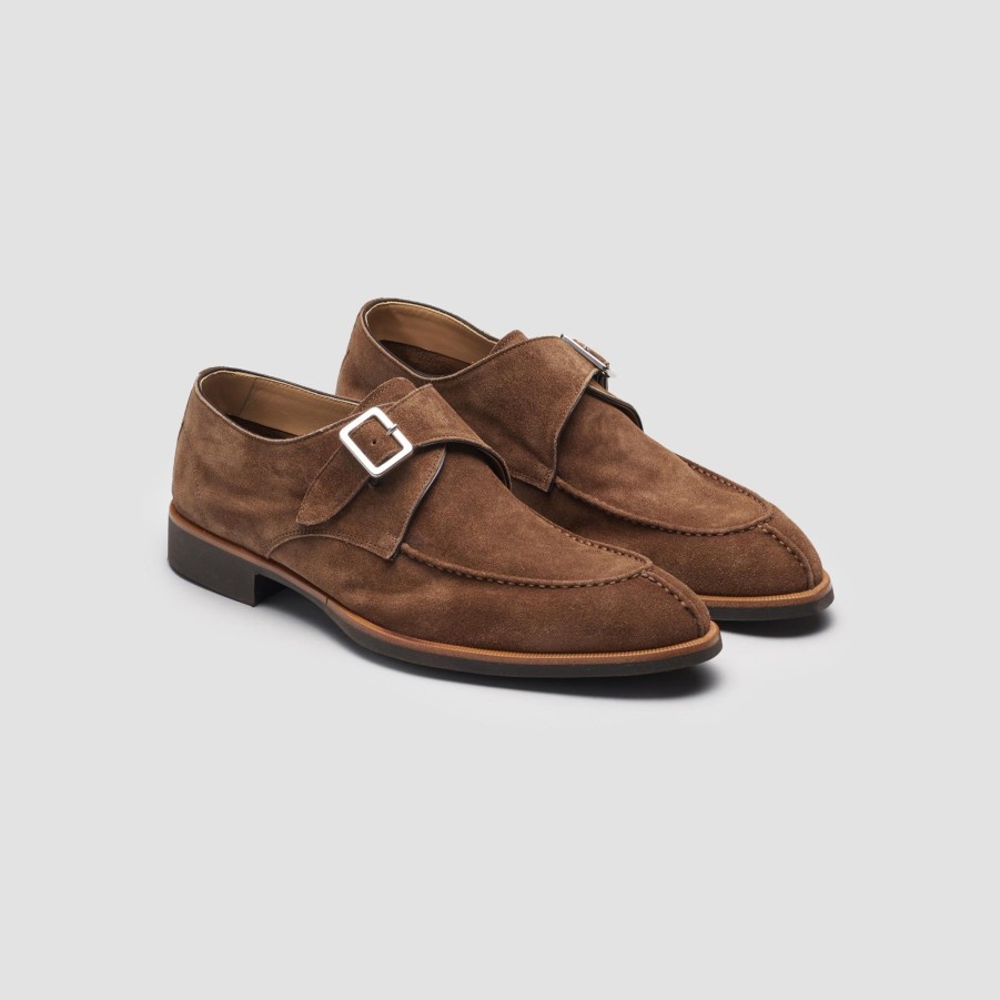 Di Bianco | Treviso Suede Farro Monk Strap