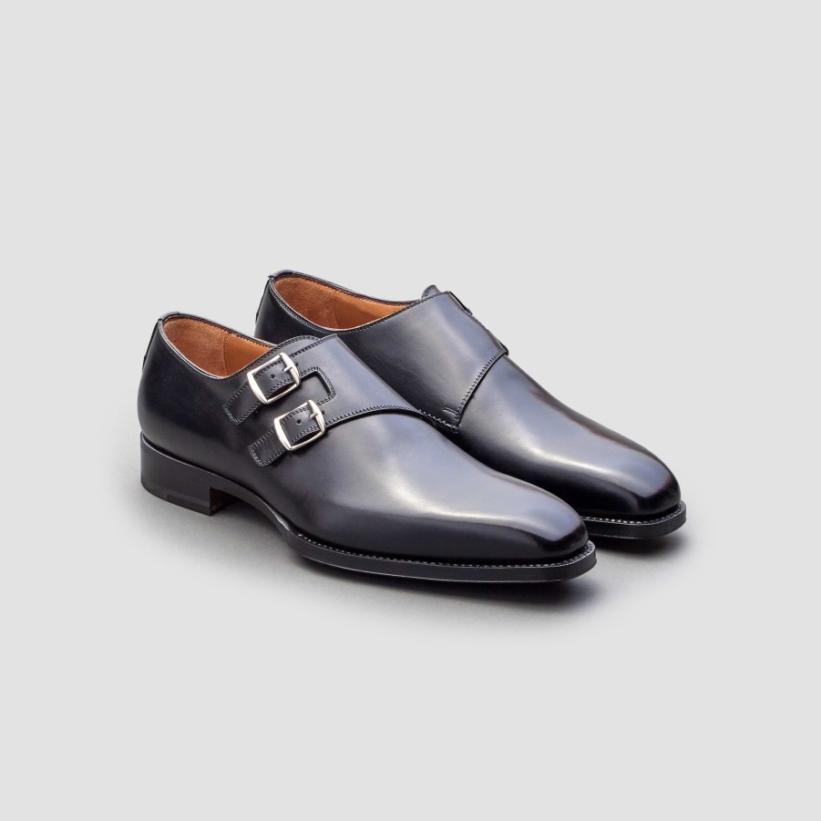 Di Bianco | Caravaggio Nero Monk Strap