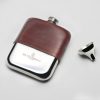 Di Bianco | Leather Pewter Flask Marble