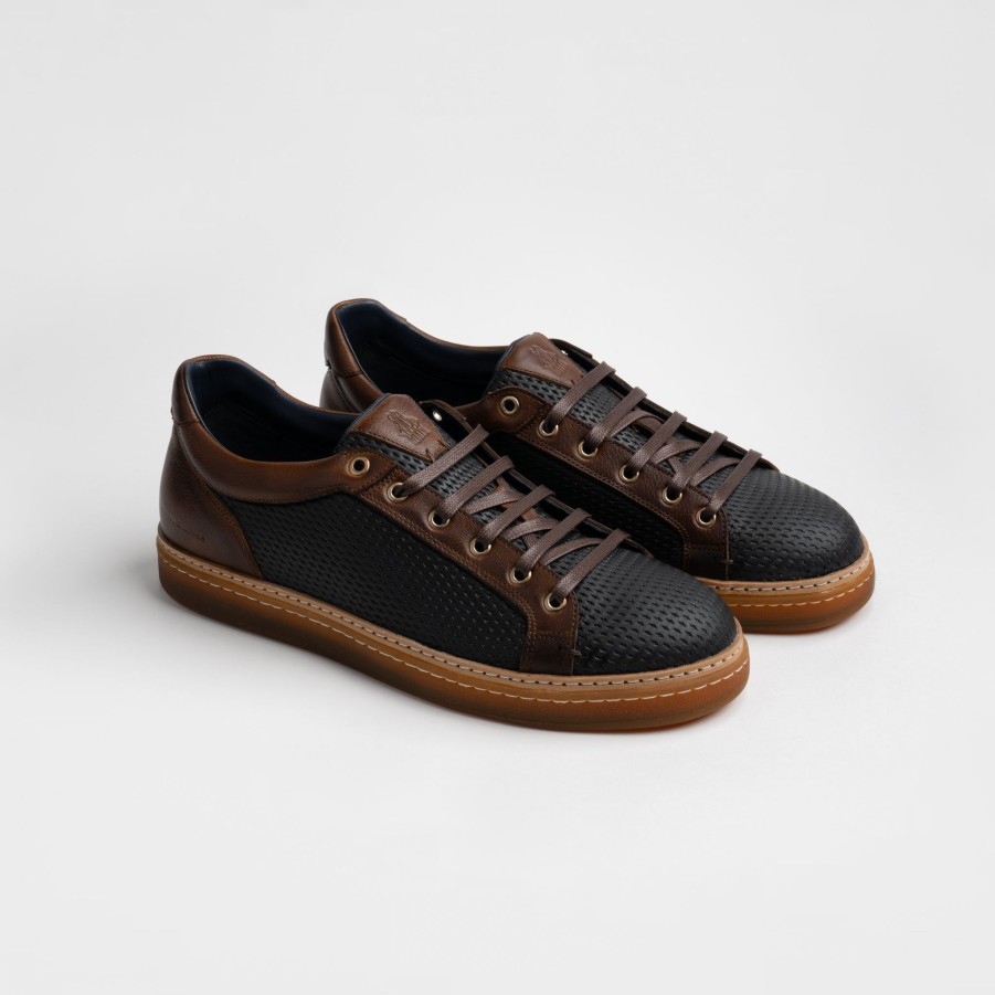 Di Bianco | Binetto Nit Nero Men'S Dress Sneaker