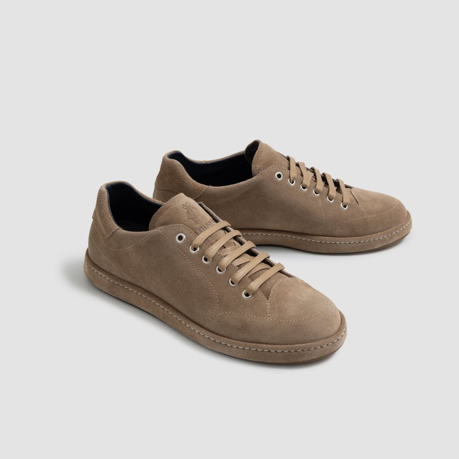 Di Bianco | Arsoli Suede Antilope Men'S Italian Sneaker